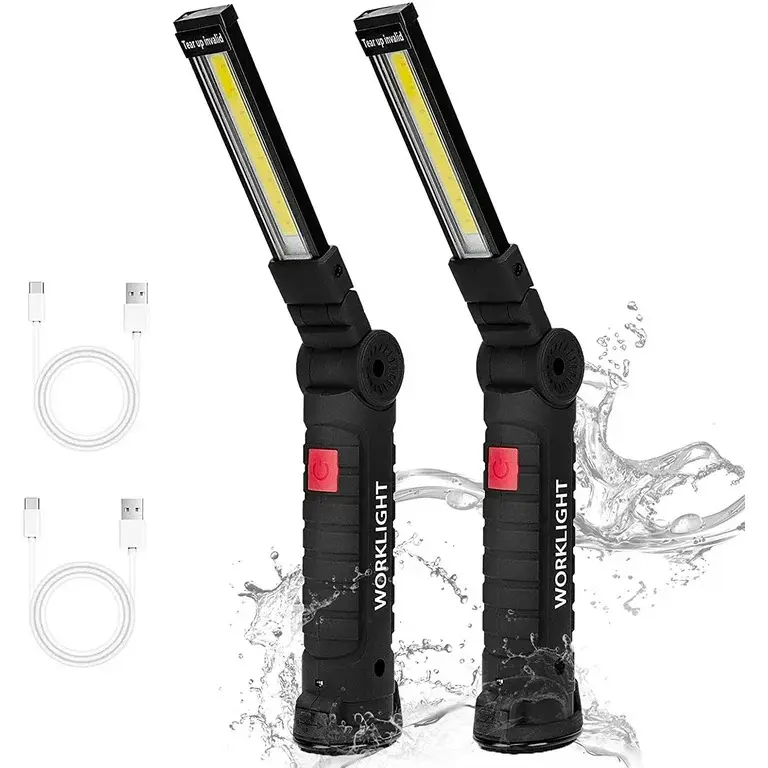 Hot Selling Recarregável COB Work Light LED 360 Graus Com Base Magnética Para Lâmpada De Reparo De Inspeção Do Carro