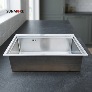 Heavy Duty Stainless Steel Single Bowl <b>Kitchen</b> <b>Sink</b> Deep Bowl <b>Kitchen</b> <b>Sink</b> Commercial Grade <b>Sink</b> - Product Image 1