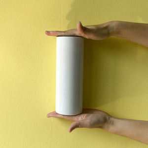 Cốc Vại Mỏng 20Oz <span class=keywords><strong>600Ml</strong></span> Bằng Thép Không Gỉ Có Nắp Và Ống Hút Thăng Hoa Màu Trắng - Product Image 4