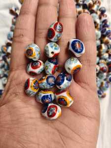 ลูกปัดแก้วคริสตัล FE Murano Murini รูปวงรี ลายหลากสี สำหรับทำเครื่องประดับ บรรจุกล่องขายส่ง - Product Image 5