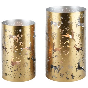 High Quality Golden Iron Candle Holder for <b>Tealight</b> Candles Home Decor and Tabletop Decoration Available at Best Price - Product Image 3