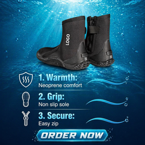 Zapatos de Buceo <span class=keywords><strong>JW</strong></span>-714 de 5MM, Botas de Buceo de Caña Alta para Exteriores, Zapatos para Playa, Surf y Río, Zapatos de Pesca Antideslizantes, Equipo de Snorkel - Product Image 3