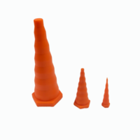 Tunnel d'oreille double flare en silicone rouge vif pour piercing, produit en caoutchouc