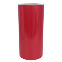 Rouleau de vinyle adhésif brillant rouge 1,22x50M, film de découpe couleur finition brillante compatible avec les machines de découpe (plotter) pour le bureau - Vente en gros