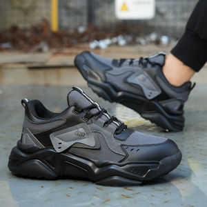 أحذية تأمين العمل خفيفة الوزن وجيدة التهوية ورخيصة الثمن أحذية السلامة الرياضية غير الرسمية للرجال في الصيف بقاع مطاطي - Product Image 5