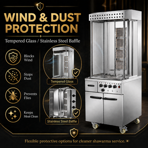 Máquina de Kebab Comercial a Gas, de Acero Inoxidable, para Shawarma, con Rotación Automática, para <span class=keywords><strong>Restaurante</strong></span> - Product Image 4