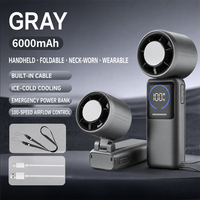 Nouvel arrivage : mini-ventilateur portable à suspendre au cou, rechargeable par USB, avec régulation de vitesse progressive, idéal pour l'extérieur