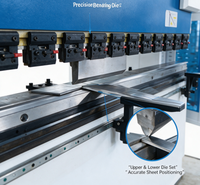 Máquina de Doblado Hidráulica CNC Delem 53T de 63 Toneladas y 2.5 m con Controlador de Pantalla Táctil para Acero al Carbono y Acero Inoxidable