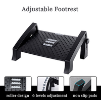 Repose-pieds réglable pour table de bureau, masseur de pieds, six niveaux