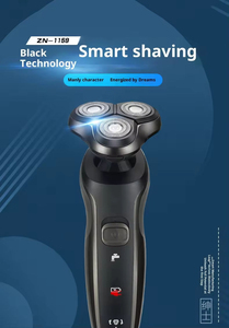 เครื่องโกนหนวดไฟฟ้าสำหรับผู้ชาย 4D ชาร์จไฟได้ผ่าน USB ล้างทำความสะอาดได้ พร้อมหัวโกนสามหัว และคุณสมบัติกันน้ำสำหรับโกนหนวดเครา - Product Image 6