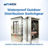 Armoire de commande de convertisseur de stockage d'énergie Fuken, 3 phases, 380V, en acier, étanche IP55, panneau de distribution extérieur pour usine, garantie 1 an