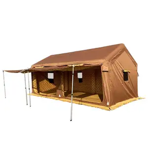 Most Popular 3*3m Waterproof Factory Price Middle East Desert Inside Fabric Inflatable Airtight Camping Tent