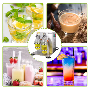 ชุดอุปกรณ์ชงชาไข่มุกแบบมืออาชีพ เครื่องปั่นเครื่องดื่มเลมอนคู่ เครื่องทำมิลค์เชค - Product Image 6