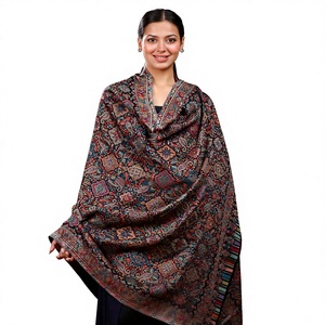 Chal Afgano Tradicional de Lana con Diseño Paisley, Bufanda Étnica con Estampado Floral, para Uso Diario, Unisex - Product Image 2