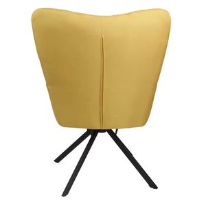 <span class=keywords><strong>Fauteuil</strong></span> pivotant en tissu chaise de canapé moderne confortable loisirs à dossier haut pour le salon conceptions de client en métal jaune acceptables - Product Image 2