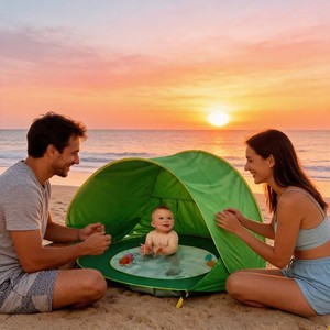 <span class=keywords><strong>Tenda</strong></span> Estiva Pieghevole Portatile PoeticExist, Una Camera da Letto, Protezione UV, Apertura Automatica Rapida, <span class=keywords><strong>Tenda</strong></span> da Campeggio per Bambini - Product Image 5