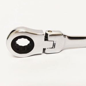 Customize Car Accessories 10mm Portable Racing Metal Ratchet Wrench Keychain Silver Shaped Adjustable Wrench Tools <b>Key</b> <b>Chain</b> - Product Image 4