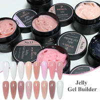 Poemyun Nouveau Produit Gel Constructeur Liquide Haute Viscosité Marque Privée 16 Couleurs Gel Polish Constructeur d'Extension d'Ongles