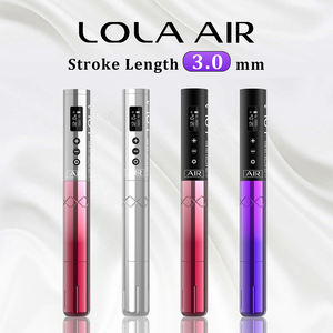 EZ Tattoo Nouvelle mise à niveau Lola Air Rose dégradé 2 Batteries supplémentaires Pack Machine à tatouer <span class=keywords><strong>sans</strong></span> <span class=keywords><strong>fil</strong></span> pour le cuir chevelier Maquillage permanent Stylo - Product Image 2