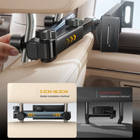 Soporte Móvil Multiángulo para Automóvil, Brazo Ajustable, Ideal para Ver Películas en el Asiento Trasero, Soporte Móvil para Automóvil