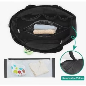 Bolsa de Pañales de Muestra Gratuita, Bolsa de Pañales para Bebé, Bolsa de Hospital, Bolsa de Viaje Grande para Mamá, con Estuche de Silicona para Chupón - Product Image 3