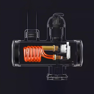 HLK Neuer Moderner Elektrischer Durchlauferhitzer mit Einhandbedienung, LED-Temperaturanzeige, Kunststoff-Waschtischarmatur für die Küche - Product Image 4