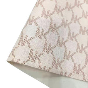 Tissu en vinyle texturé gaufré imprimé lettres colorées imitation cuir pour chaussures/sacs/sacs à main/élastiques à cheveux/artisanat - Product Image 6