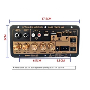 Bonne qualité D50 12 pouces voiture Subwoofer actif avec audio optique BT AMP USB FM <span class=keywords><strong>Radio</strong></span> 110V 220V 12V 24V haut-parleur domestique Subwoofer - Product Image 4