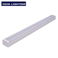Tube LED linéaire 2x36W à montage en saillie avec diffuseur prismatique – Lampe tubulaire disponible
