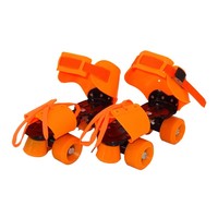 Patins à roulettes réglables avec roues en PVC, boucle de sangle, patins de loisirs pour enfants, intérieur/extérieur