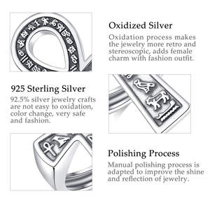 Merryshine 925 Sterling Zilveren Mannen Oud Egyptisch Symbool Amulet Sieraden Ankh Kruis Ring Voor Mannen - Product Image 5