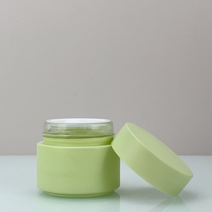 Customized logo 5g 10g 15g 20g 30g 50g 60g 80g 100g 120g 150g 200g Green Glass Cream Jar Wirh Plastic Lids - Product Image 6