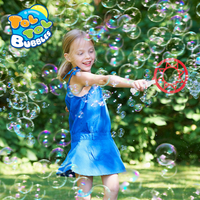 Kit de Solution Magique pour Super Bulles d'Été en Gros avec Baguette à Bulles Géante en Plastique et Plateau – Fourniture Directe pour Enfants