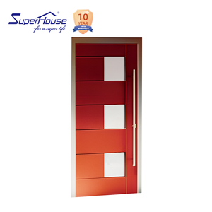 Современная алюминиевая входная дверь Superhouse со стеклом, китайская фабрика, дешево - Product Image 5