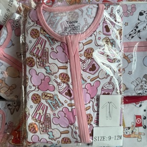 Piyama Bayi Baru Lahir Desain Baru Bahan Bambu dengan Ritsleting Dua Arah, Lembut, dan Nyaman - Product Image 5