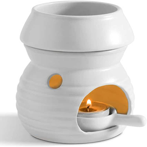 Custom <strong>Wholesale</strong> Ceramic <strong>Lamps</strong> Candle Jar Scent Fragrance Tea Light Holder Christmas Decorative Containers Wax <strong>Oil</strong> burner - Product Image 3