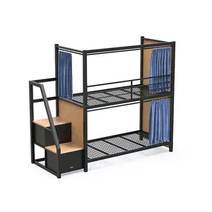 Modern Style Hotel Hostel Metal Capsule Loft Double Bunk Bed Capsule For Hotel and hostel and lodge