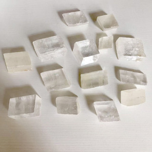 Wholesale Natural Crystal Raw Iceland Spar <b>Cube</b> White Calcite Rough Quartz - Product Image 4