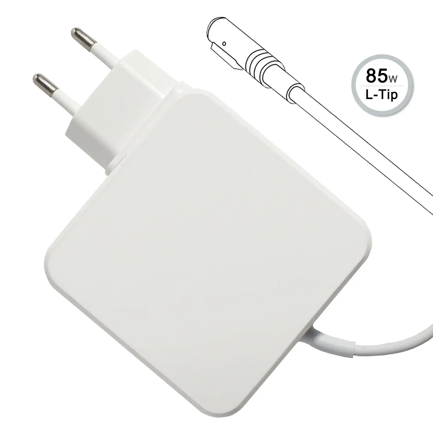 Amazon EU Plug 85W Adapter Laptop Charger for Apple Macbook pro 13 15 17 inch Charger L tip (Before Mid 2012 Models)