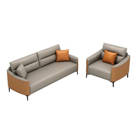 Gefragter Artikel: Neuestes Design – Leder-Bürosofasets im chinesischen Stil – Modernes Rechteck-Sofa als Sektionssofa – Büro-Sofa-Set-Möbel