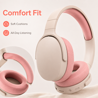 Casque sans fil P2961 à réduction de bruit 5.0, étanche IPX6, commande vocale, ajustement personnalisé, faible latence pour la musique des enfants