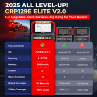 LAUNCH X431 CRP129E V2.0 Auto OBD2 escáner herramienta de diagnóstico para motor de vehículo con ABS SRS TCM lector de código 1 año de garantía