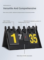 Tableau de scores de compétition multifonctionnel, modèle de bureau étanche avec compteur et enregistreur de scores pour le tennis et les jeux sportifs