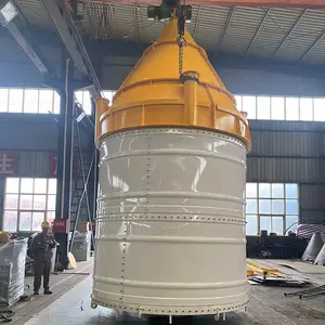 Silo de stockage de poudre en vrac 100T installation facile silos de chargement en vrac de ciment soudé silo de centrale à béton de fer