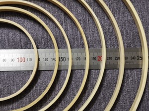 Grands Anneaux Circulaires Artisanaux pour Couronnes et Macramé, Cercles <span class=keywords><strong>en</strong></span> <span class=keywords><strong>Bois</strong></span> Bambou pour <span class=keywords><strong>Attrape</strong></span>-Rêves DIY, Décoration de Mariage, Suspensions Murales Florales - Product Image 5