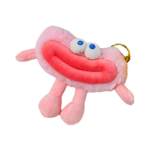 Divertido Llavero de Peluche de Dibujos Animados de 10 cm, Muñeco de Peluche Suave de Algodón para Organización de Llaves, Juguete Organizador de Llaves con Boca Grande - Product Image 4