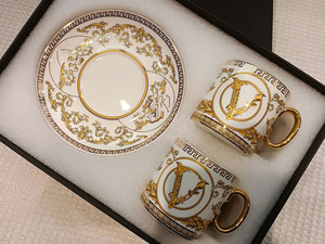Offre Spéciale : Ensemble Tasse et Soucoupe de Luxe pour Thé de l'Après-midi en Porcelaine Fine, Coffret Cadeau pour Cadeaux d'Affaires - Product Image 2