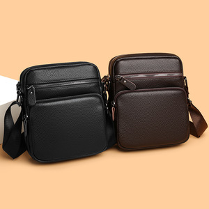 Bolso Bandolera de Cuero PU, Bolsos de Mensajero de Cuero para Tablet de 9.7 Pulgadas, Bolso Cruzado de Cuero para Hombre - Product Image 5