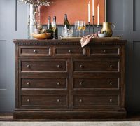 Meuble buffet d'intérieur moderne de 60 pouces pour salle à manger, salon ou chambre à coucher, bois, usage domestique