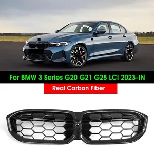 กระจังหน้าคาร์บอนไฟเบอร์แท้สำหรับรถยนต์ BMW ซีรีส์ 3 รุ่น G20 G21 LCI ปี 2023 ขึ้นไป ยี่ห้อ OLIVER - Product Image 2